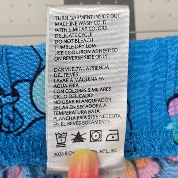 Stitch Disney Pride Rainbow Sleep Booty Shorts Womens Small Ruffle Lightweight - Picture 5 of 10